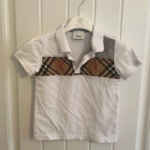 Burberry boys polo shirt